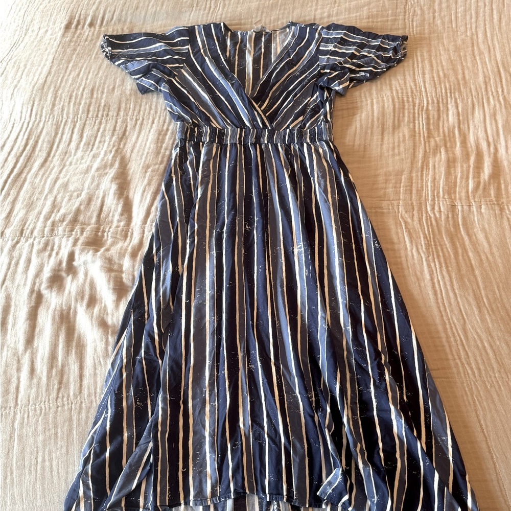 Tommy Bahama Navy Blue Dress Size Small